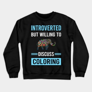 Introverted Coloring Crewneck Sweatshirt